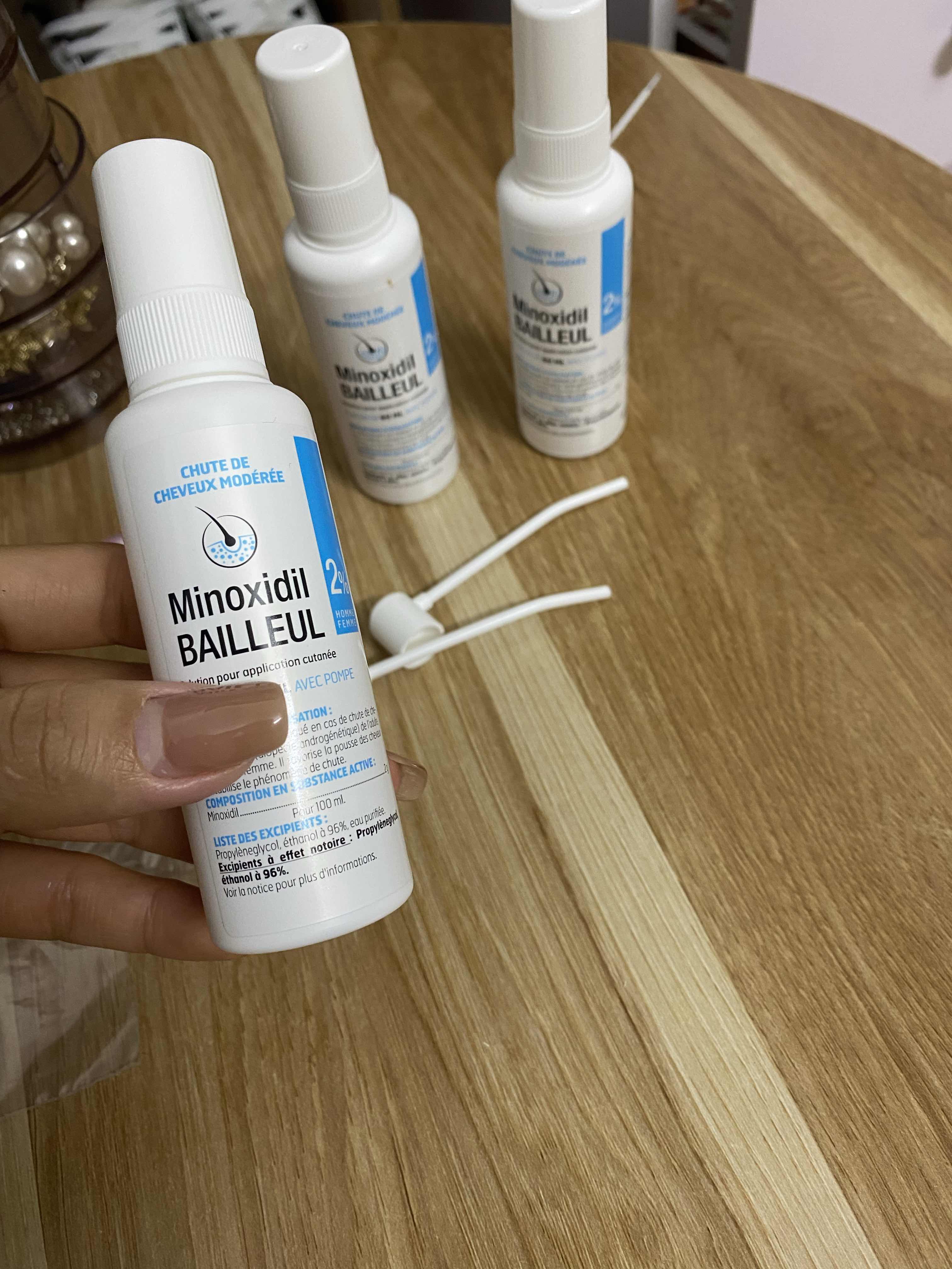 Set 3 Lọ Xịt Mọc Tóc Minoxidil Bailleul Pháp - Chăm Sóc Tóc Chắc Khỏe, Mềm Mượt Cho Nam Nữ