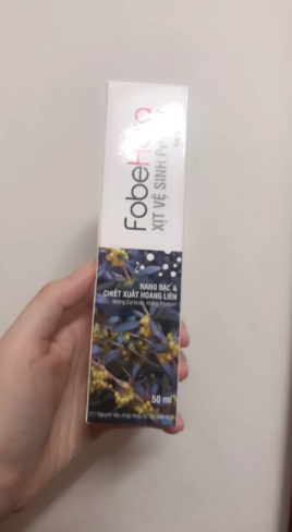 Chai Xịt Vệ Sinh Phụ Nữ FobeHera Từ Thiên Nhiên 50ml - Hỗ Trợ Khử Mùi, Dưỡng Da Và Ngăn Ngừa Viêm Nhiễm An Toàn