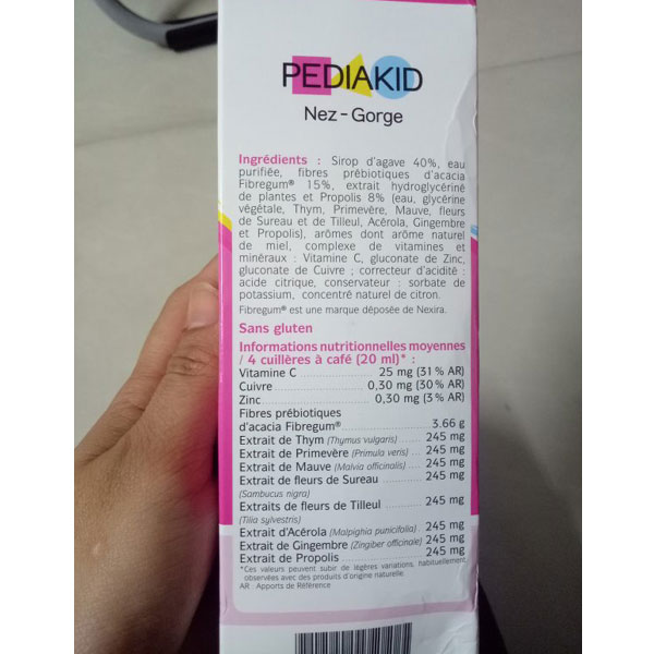 Siro Pediakid Nez-Gorge - Giải pháp tự nhiên cho trẻ em từ 6 tháng, hỗ trợ đường hô hấp và tăng cường đề kháng hiệu quả.