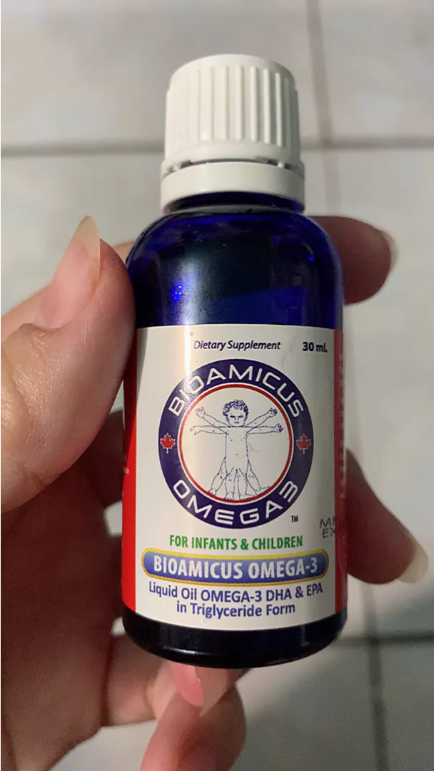 Bioamicus Omega 3 DHA Dạng Giọt Cho Trẻ Sơ Sinh - Bổ Sung DHA Tinh Khiết Hỗ Trợ Phát Triển Não Bộ và Thị Lực 30ml