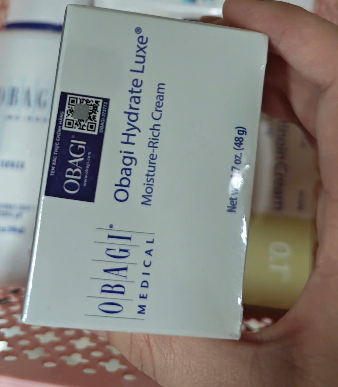 Kem Dưỡng Ẩm Obagi Hydrate Luxe Moisture-Rich Cream 125037 - Chăm Sóc Da từ Mỹ, Dưỡng Ẩm, Phục Hồi, Giữ Ẩm Cho Da Khô, Nhạy Cảm