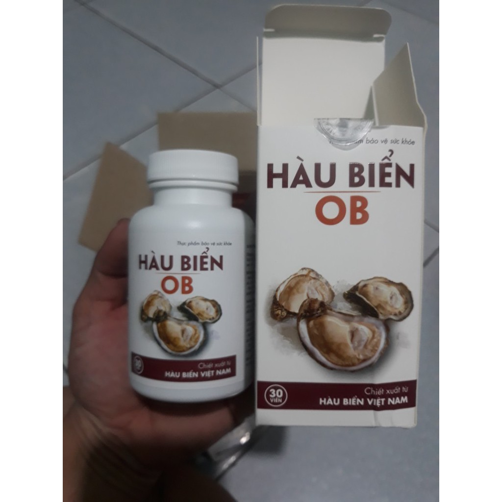 Viên uống Tinh hàu biển OB - Chiết xuất từ Hàu Tươi Việt Nam hỗ trợ bổ sung Kẽm và Dưỡng chất cho Nam giới, Tăng cường sức khỏe và sinh lực.