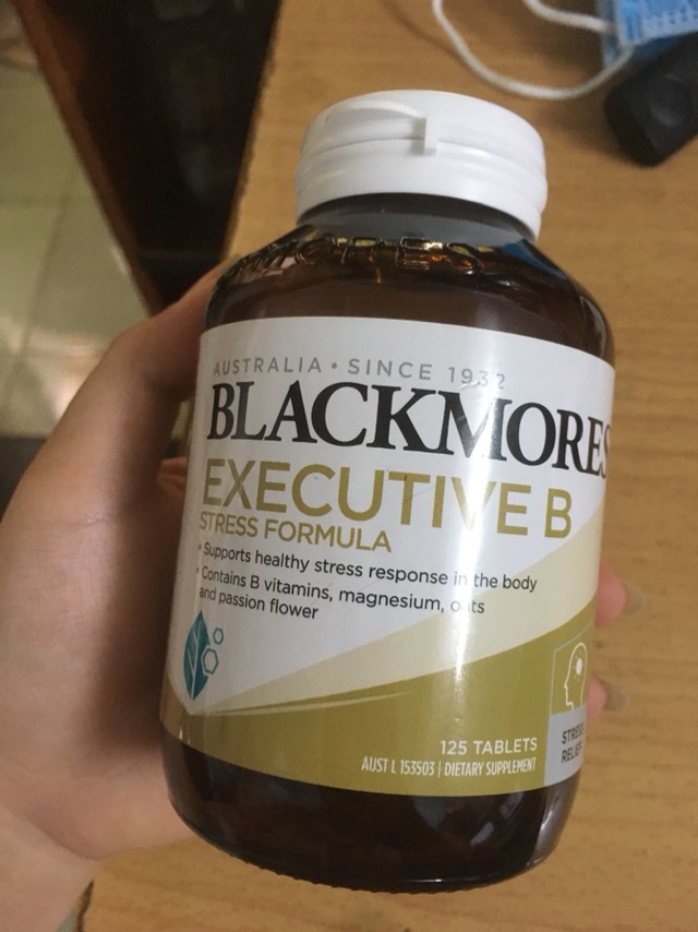Viên uống Blackmores Executive B Stress Formula - Giải pháp giảm căng thẳng hiệu quả với Vitamin nhóm B từ thiên nhiên - Hỗ trợ giấc ngủ và tinh thần thoải mái.