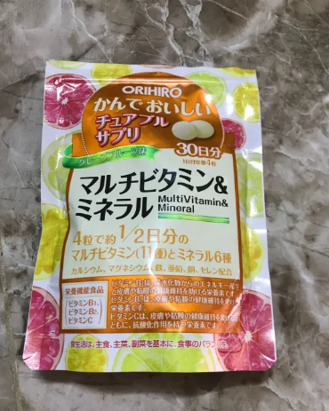Viên Nhai Bổ Sung Vitamin và Khoáng Chất Orihiro Nhật Bản - 120 Viên Multivitamin Hỗ Trợ Sức Khỏe Toàn Diện