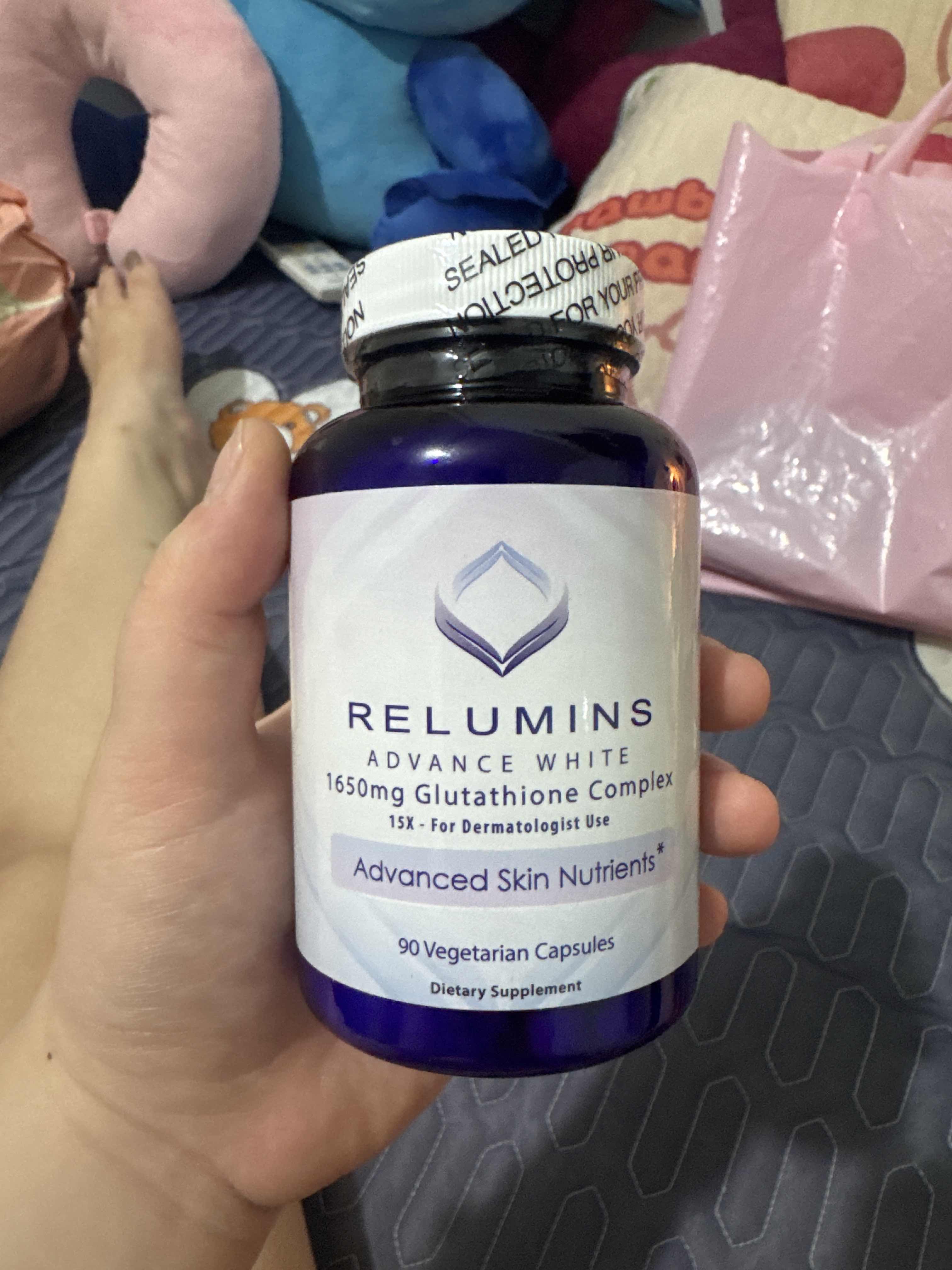 Viên uống trắng da Relumins Advance White 1650mg - Hỗ trợ làm trắng da tự nhiên với Glutathione cao từ Mỹ