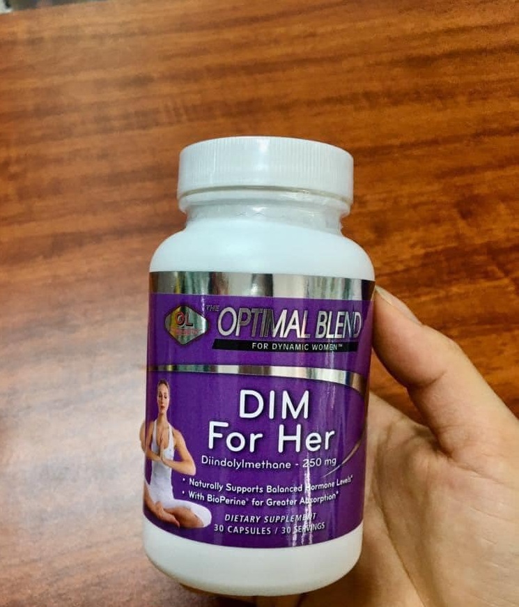 (Hàng công ty) Viên Uống Hỗ Trợ Cân Bằng Nội Tiết Tố Nữ Olympian Labs Dim For Her