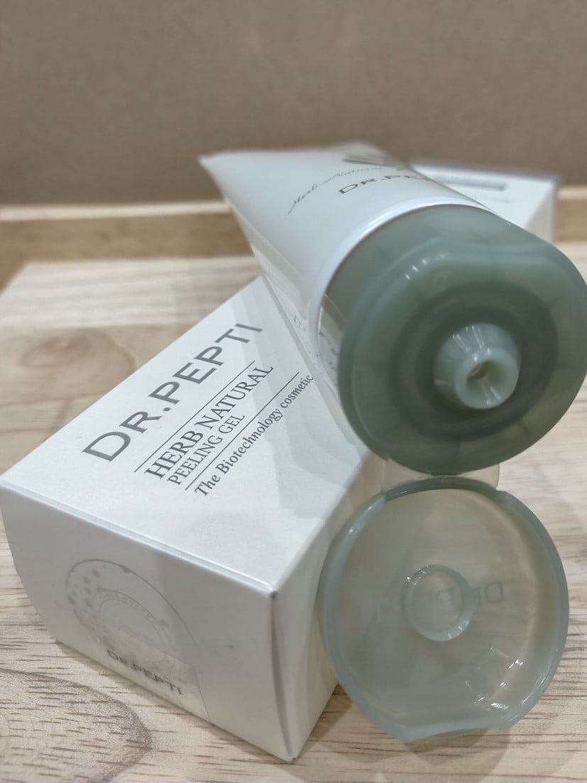 Tẩy Da Chết Dr.Pepti Herb Natural Peeling Gel 130ml - Gel Tẩy Tế Bào Chết Mềm Mịn, Đặc Trị Da Yếu, Tái Tạo Da Mới Từ Thiên Nhiên