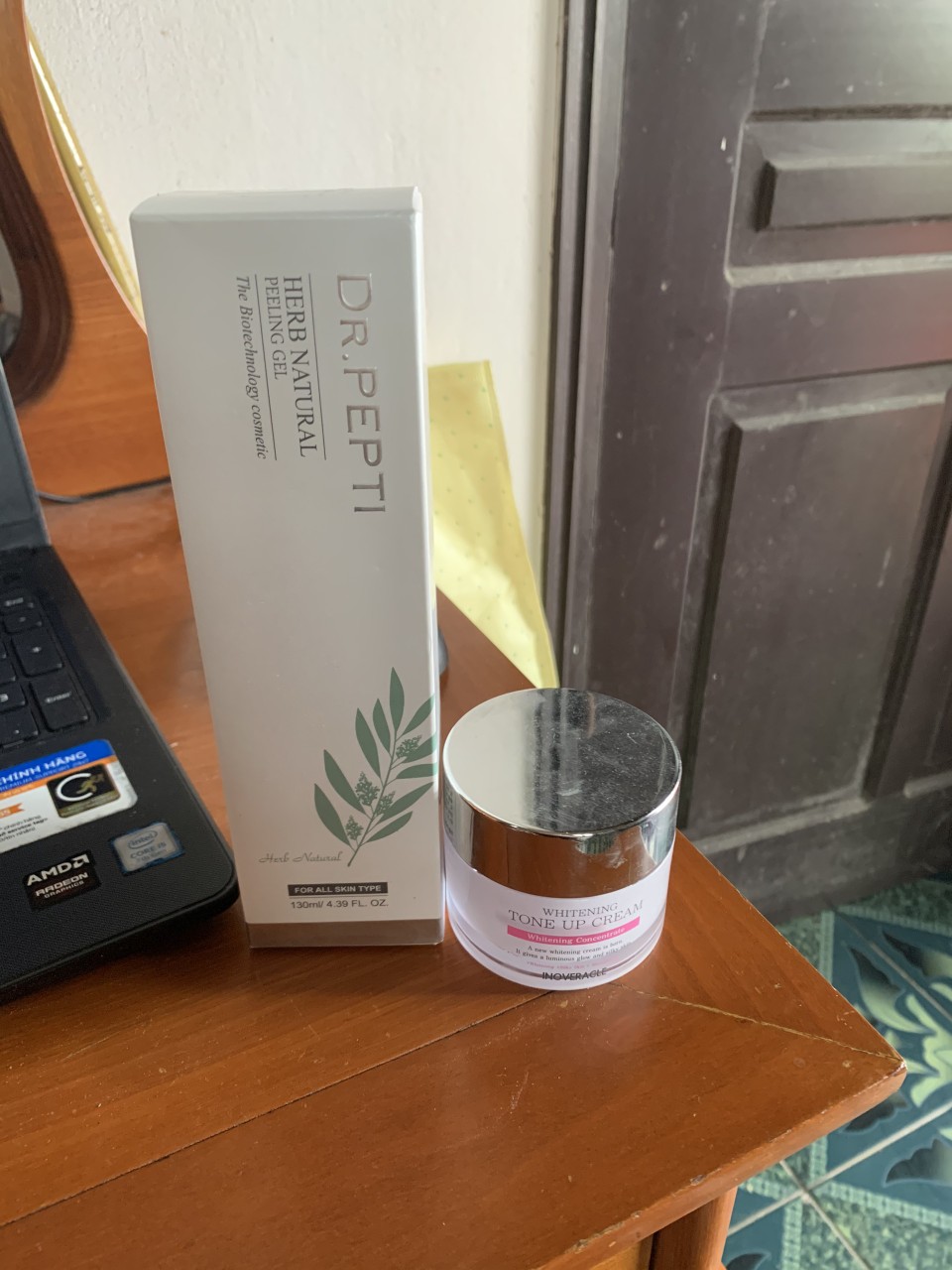 Tẩy Da Chết Dr.Pepti Herb Natural Peeling Gel 130ml - Gel Tẩy Tế Bào Chết Mềm Mịn, Đặc Trị Da Yếu, Tái Tạo Da Mới Từ Thiên Nhiên