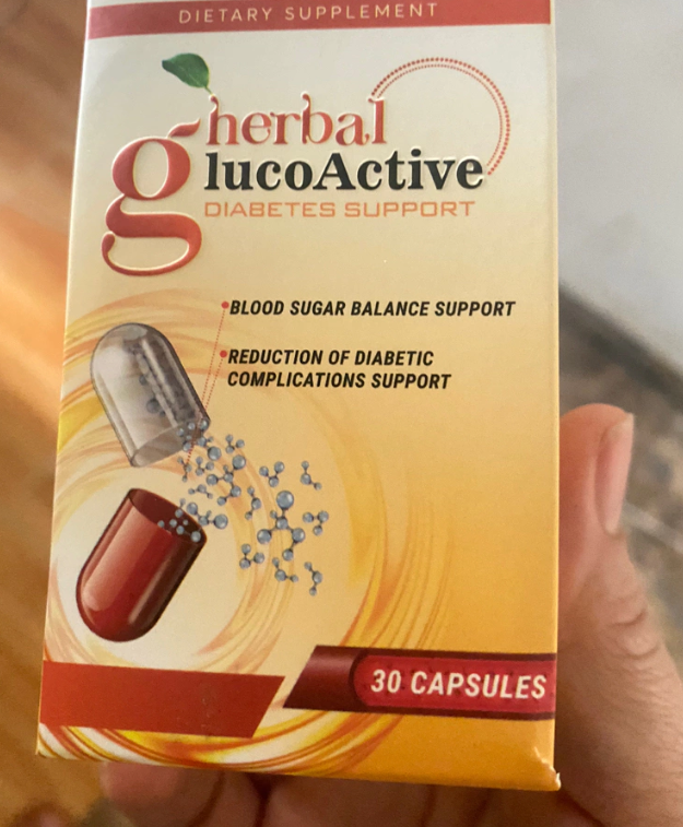 Viên uống Herbal GlucoActive - Hỗ trợ ổn định đường huyết, tăng cường sức khỏe, phòng ngừa biến chứng tiểu đường - Hộp 30 viên