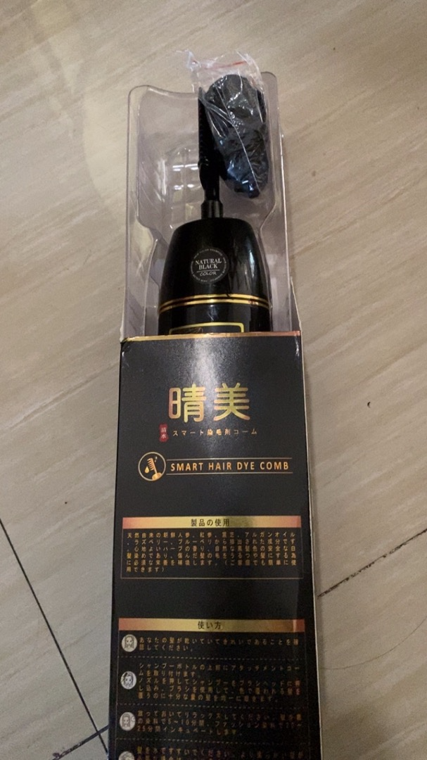 Lược Nhuộm Tóc Phủ Bạc Komi Nhật Bản - Dưỡng Tóc Chuyển Màu Hiệu Quả Chỉ Sau 10 Phút - Sản Phẩm An Toàn Từ Thiên Nhiên