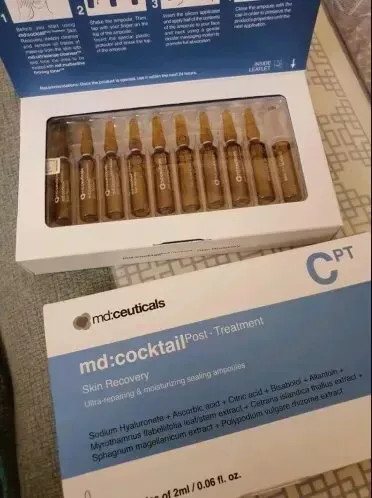 Serum Md:Ceuticals Cocktail Phục Hồi Da Nhạy Cảm, Giảm Sưng, Chống Lão Hóa, Sau Thẩm Mỹ (10 ống x 2ml)