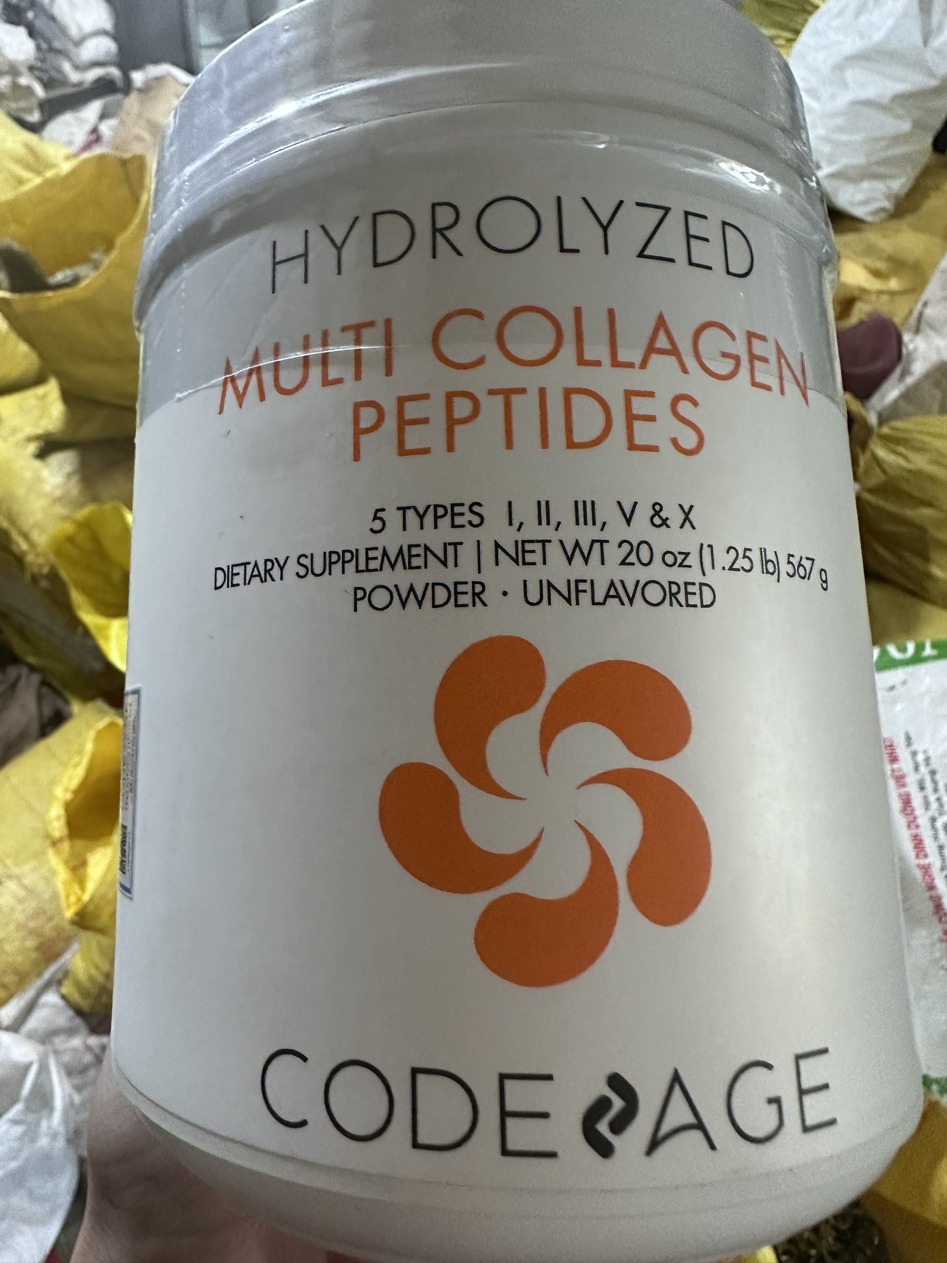 Bột Collagen Codeage Hydrolyzed Multi Collagen Peptides 567g - Sản phẩm bổ sung collagen thủy phân, có 5 loại collagen cần thiết cho sức khỏe da và khớp