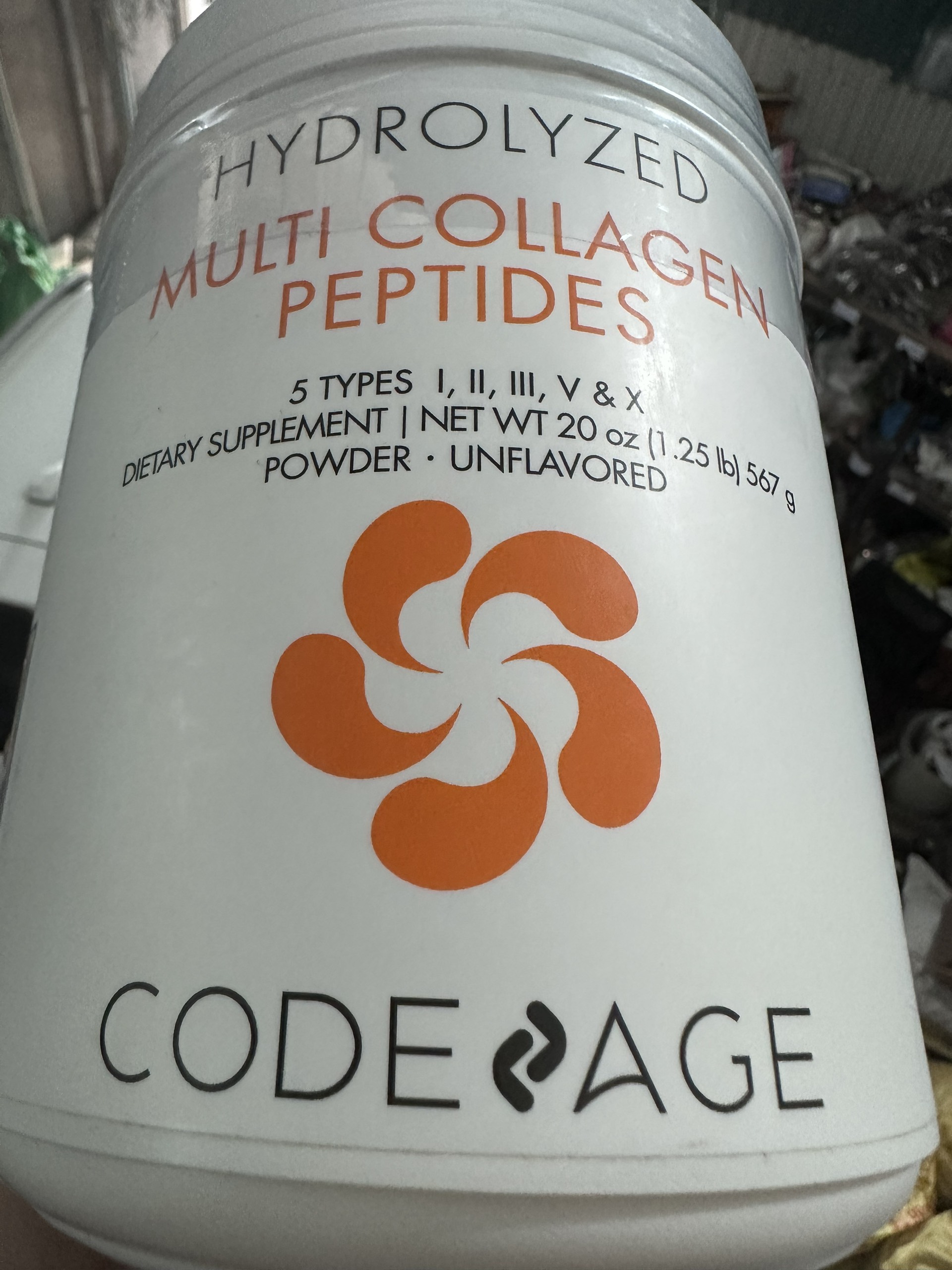 Bột Collagen Codeage Hydrolyzed Multi Collagen Peptides 567g - Sản phẩm bổ sung collagen thủy phân, có 5 loại collagen cần thiết cho sức khỏe da và khớp