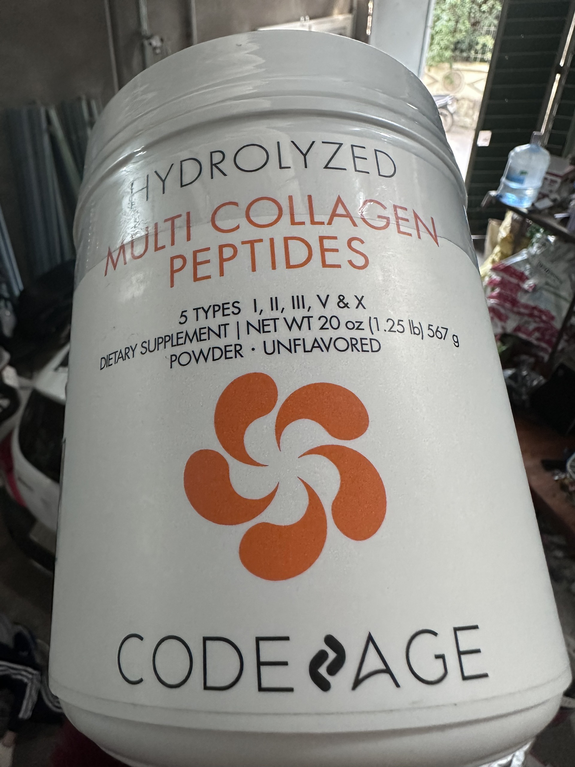 Bột Collagen Codeage Hydrolyzed Multi Collagen Peptides 567g - Sản phẩm bổ sung collagen thủy phân, có 5 loại collagen cần thiết cho sức khỏe da và khớp