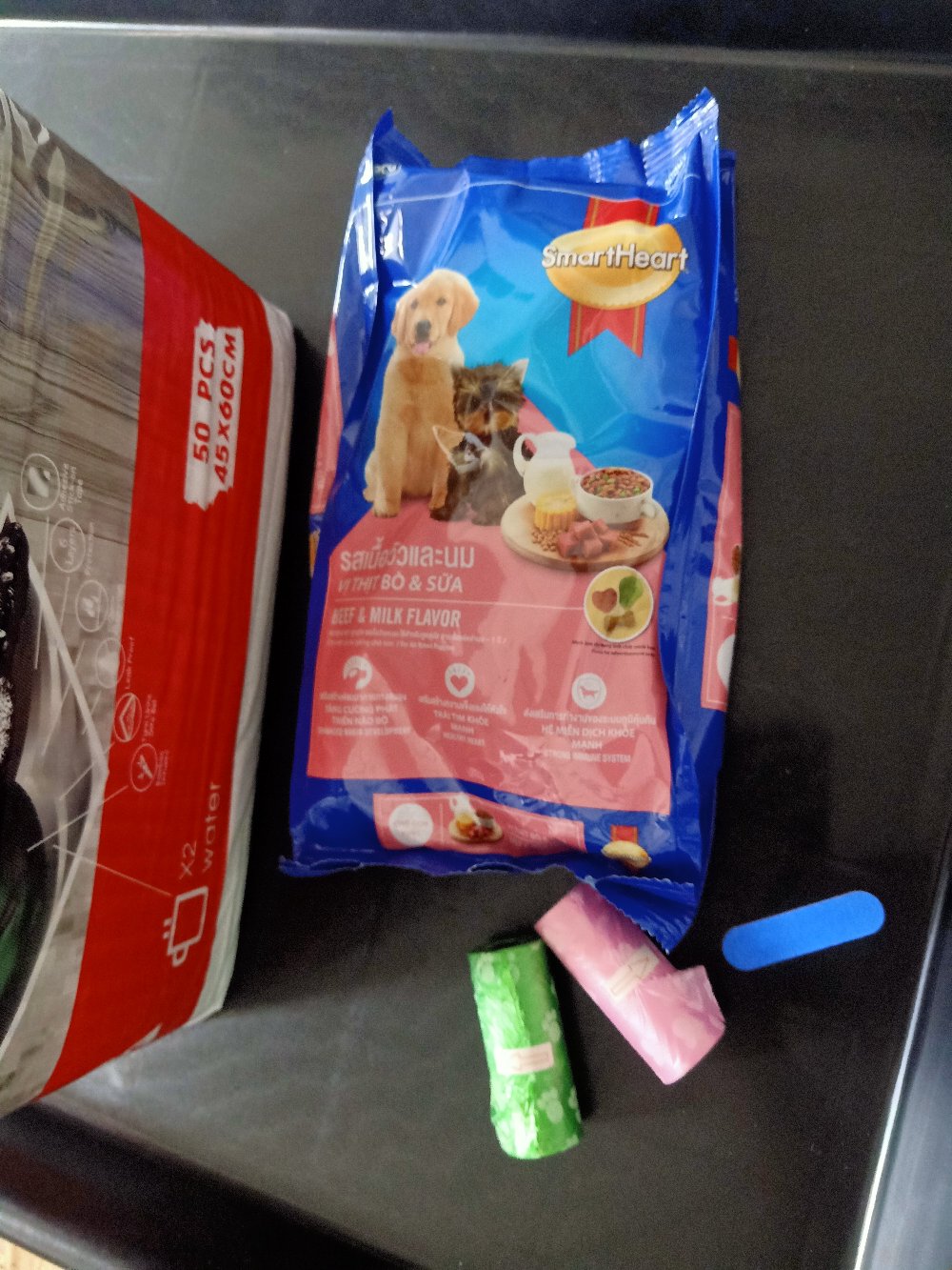 Thức ăn hạt cho chó SmartHeart Puppy Beef & Milk Flavor 1.5kg - Dinh dưỡng cho chó con, hỗ trợ phát triển khỏe mạnh, hương vị bò và sữa hấp dẫn