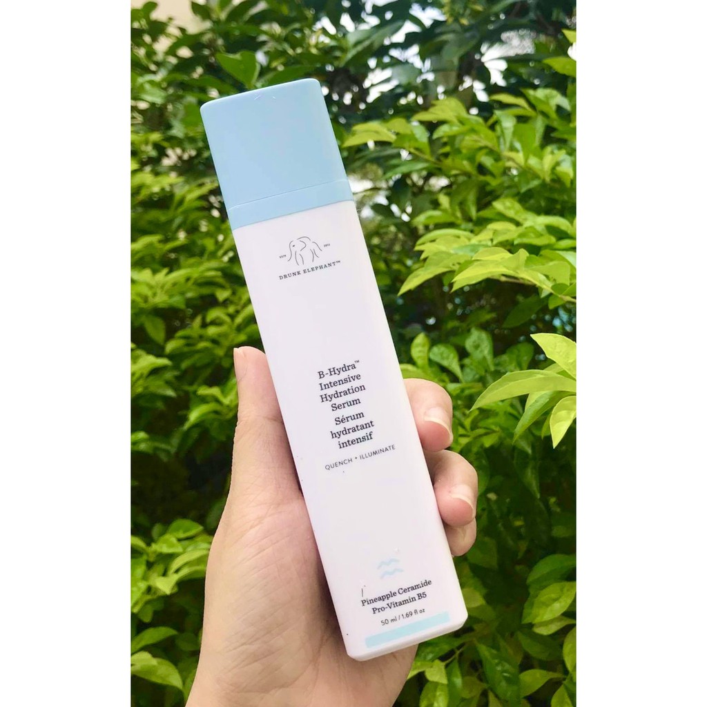 Serum B5 Drunk Elephant B-Hydra 50ml - Dưỡng ẩm và phục hồi da, cải thiện tình trạng da xỉn màu và giảm nếp nhăn