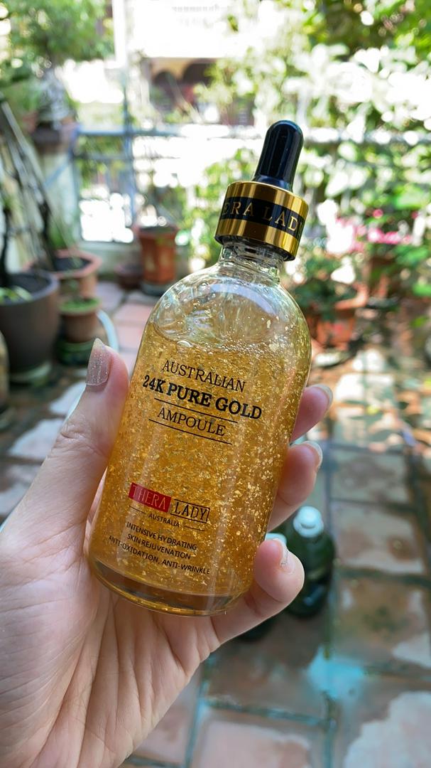 Tinh chất dưỡng da vàng 24K TheraLady Australian - Serum dưỡng ẩm, chống lão hóa, làm sáng da 100ml chính hãng