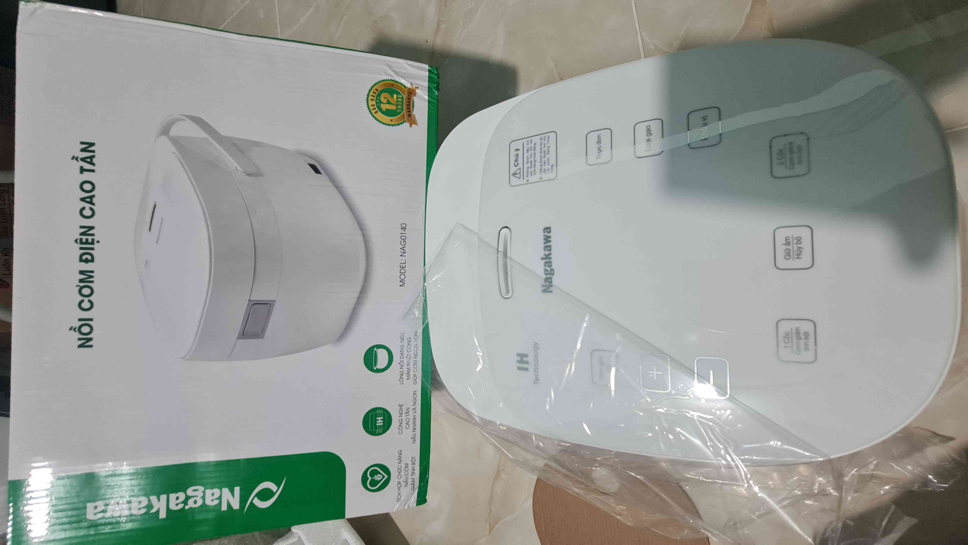 Nồi cơm điện cao tần Nagakawa NAG0140 (1.2L) - BH 12 tháng