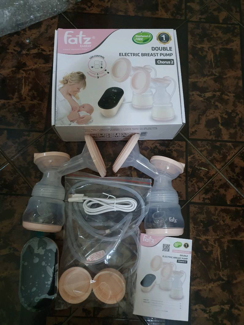 Máy Hút Sữa Điện Đôi Fatzbaby Chorus 2 FB1182MX - Màn Hình Cảm Ứng, 5 Chế Độ Massage, 9 Chế Độ Hút - Thiết Kế Hiện Đại Cho Mẹ Thông Minh