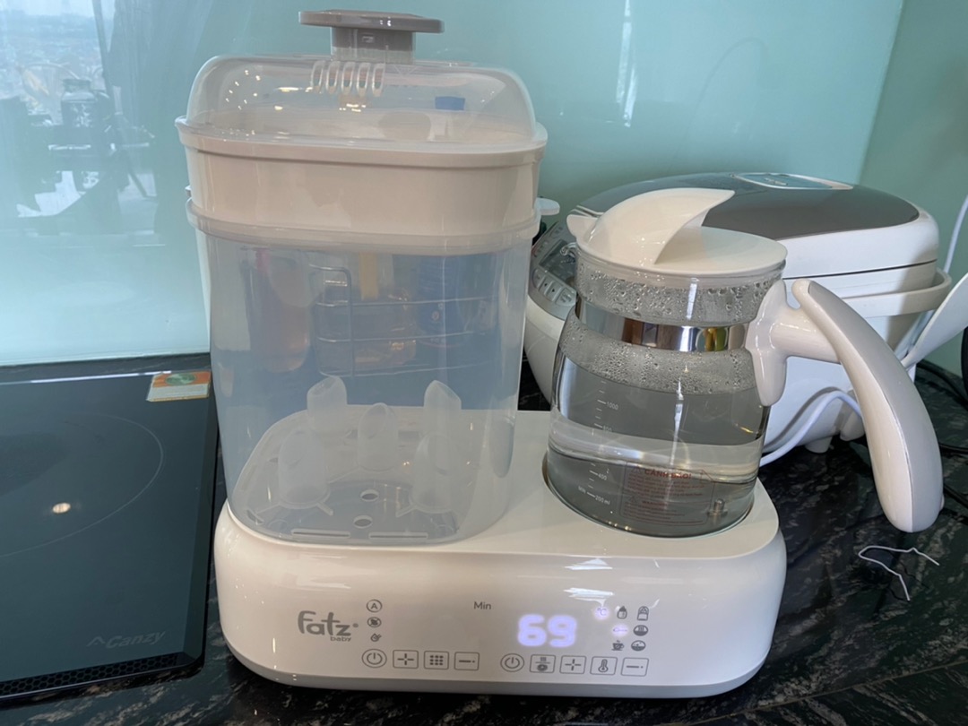 Máy Tiệt Trùng Bình Sữa Fatzbaby Multimax 2 FB9013SL - Đa Chức Năng Tiệt Trùng, Sấy Khô, Hâm Sữa, Dễ Dàng Sử Dụng cho Mẹ và Bé