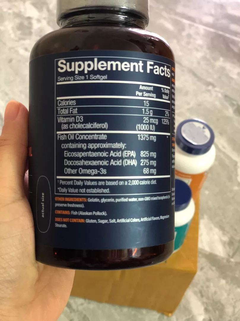 (Hàng nhập khẩu) Viên uống dầu cá VTHRIVE Premium Wild Alaskan Fish Oil