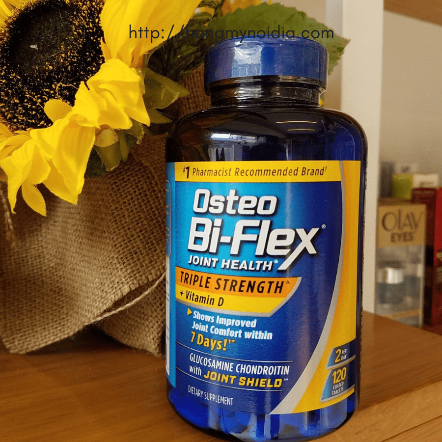 Viên uống Osteo Bi-Flex Triple Strength của Mỹ giúp hỗ trợ xương khớp, bổ sung Glucosamine và Vitamin D cho sức khỏe hệ vận động.