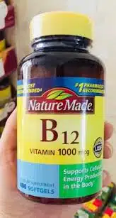 Viên uống bổ sung Vitamin B12 Nature Made 1000 Mcg - Hỗ trợ sức khỏe, tăng cường năng lượng, 90 viên cho người ăn chay và phụ nữ mang thai