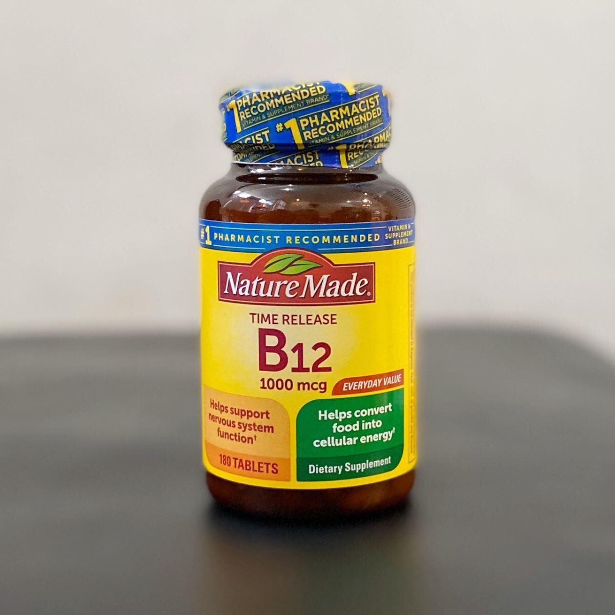 Viên uống bổ sung Vitamin B12 Nature Made 1000 Mcg - Hỗ trợ sức khỏe, tăng cường năng lượng, 90 viên cho người ăn chay và phụ nữ mang thai