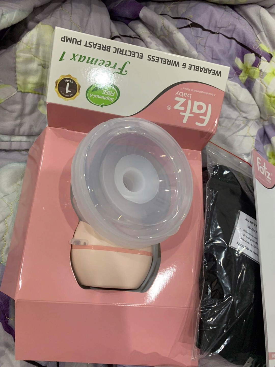 Máy Hút Sữa Điện Rảnh Tay Không Dây Fatz Baby Freemax 1 - FB1201CW, Thiết Kế Nhẹ, Dễ Dàng Sử Dụng cho Mẹ Bỉm Sữa