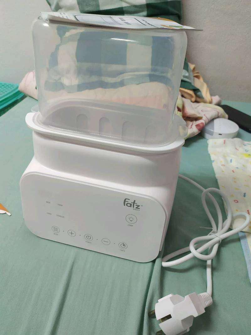 Máy Hâm Sữa Tiệt Trùng Điện Tử 4 Chức Năng Duy Nhất Duo 4 Fatzbaby FB3095MX - Hâm Sữa, Rã Đông, Tiệt Trùng 2 Bình 500W