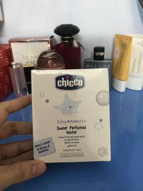 Nước Hoa Hương Tự Nhiên Chicco 100ml Dành Cho Bé Từ Sơ Sinh - Dịu Nhẹ, Không Gây Kích Ứng Da, Sảng Khoái Suốt Ngày