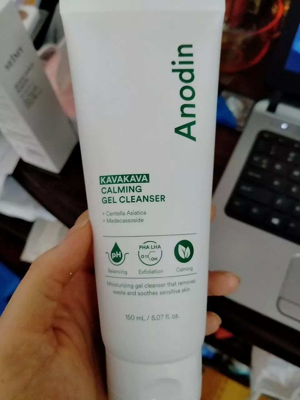 Gel Rửa Mặt Dầu Mụn Nhạy Cảm Anodin KavaKava Calming 150ml - Sạch Sâu, Cân Bằng Da, Giảm Kích Ứng, Tươi Mát