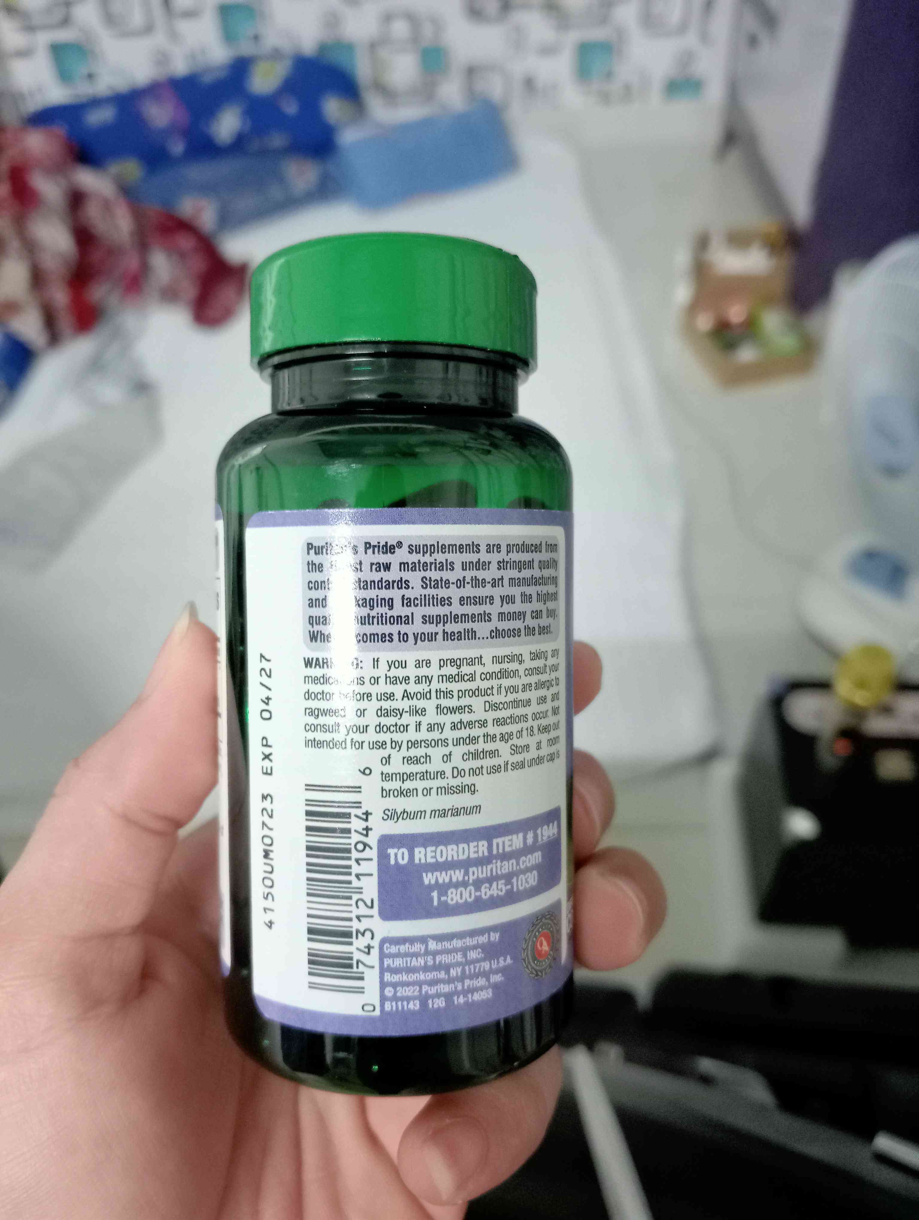 Viên uống Milk Thistle Extract 1000mg Puritan Pride - Hỗ trợ chức năng gan, Giải độc gan tự nhiên, Bổ sung sức khỏe 90 viên