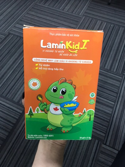 Cốm LaminKid I - Hỗ trợ trẻ ăn ngon và tăng đề kháng, bổ sung vi chất dinh dưỡng tự nhiên, hộp 20 gói, hàng Việt Nam chất lượng cao.