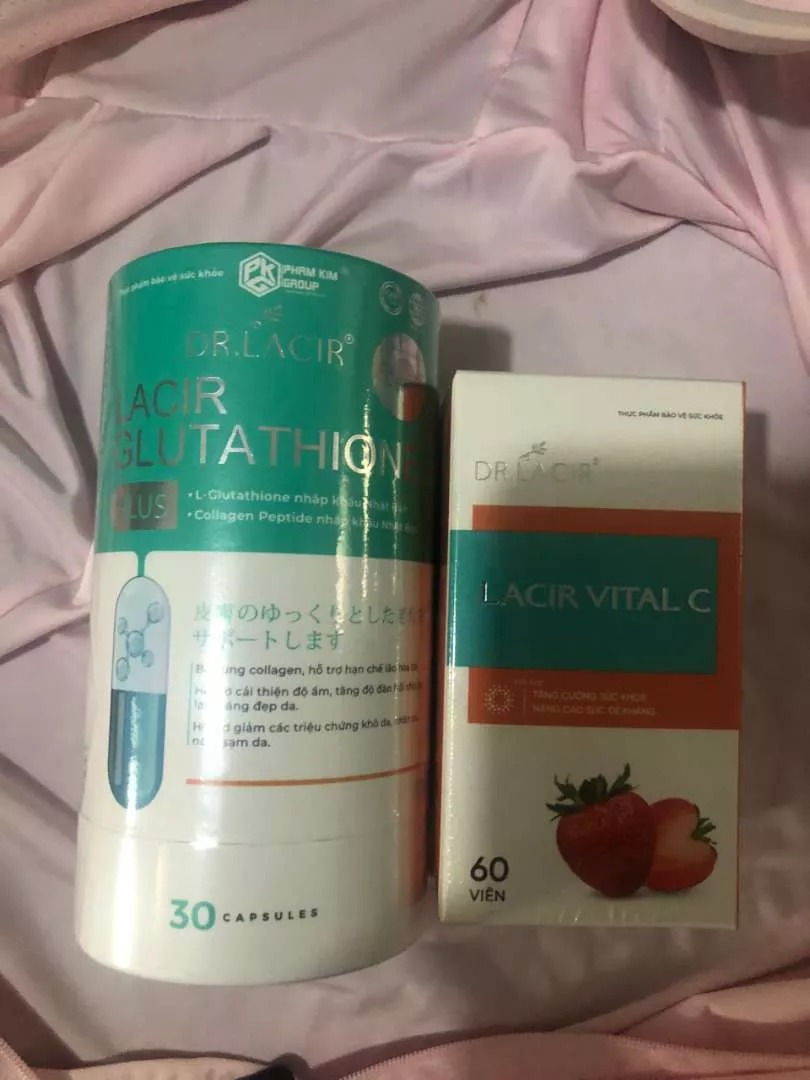 Viên Uống Làm Trắng Da Lacir Glutathione Plus 700mg - Hỗ Trợ Trẻ Hóa Da, Cải Thiện Nám Sạm, Tăng Độ Đàn Hồi Da
