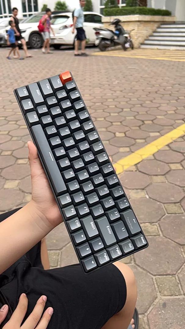Bàn Phím Cơ Không Dây K68 - Kết Nối Máy Tính, Điện Thoại, Tablet - Thiết Kế Gọn Gàng, Red Switch êm ái, Hotswap tùy chỉnh
