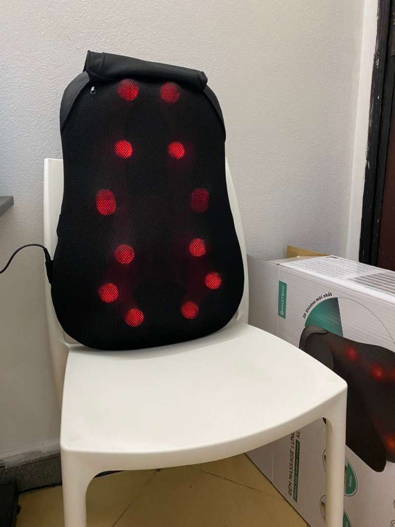 Đệm Massage Lưng Kingtech KC-300 - 12 Đầu Massage Shiatsu Có Hẹn Giờ, Nhiệt Hồng Ngoại, Thiết Kế Hiện Đại, Thoáng Khí