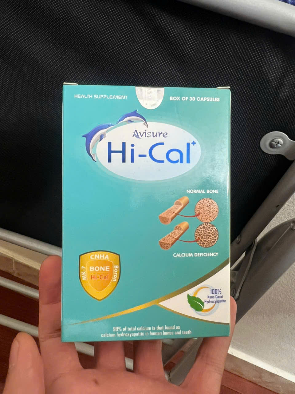 Viên Canxi Nano Sinh Học Avisure Hical - Bổ Sung Canxi Cho Bà Bầu, Đang Cho Con Bú, Người Cao Tuổi - Hộp 60 Viên