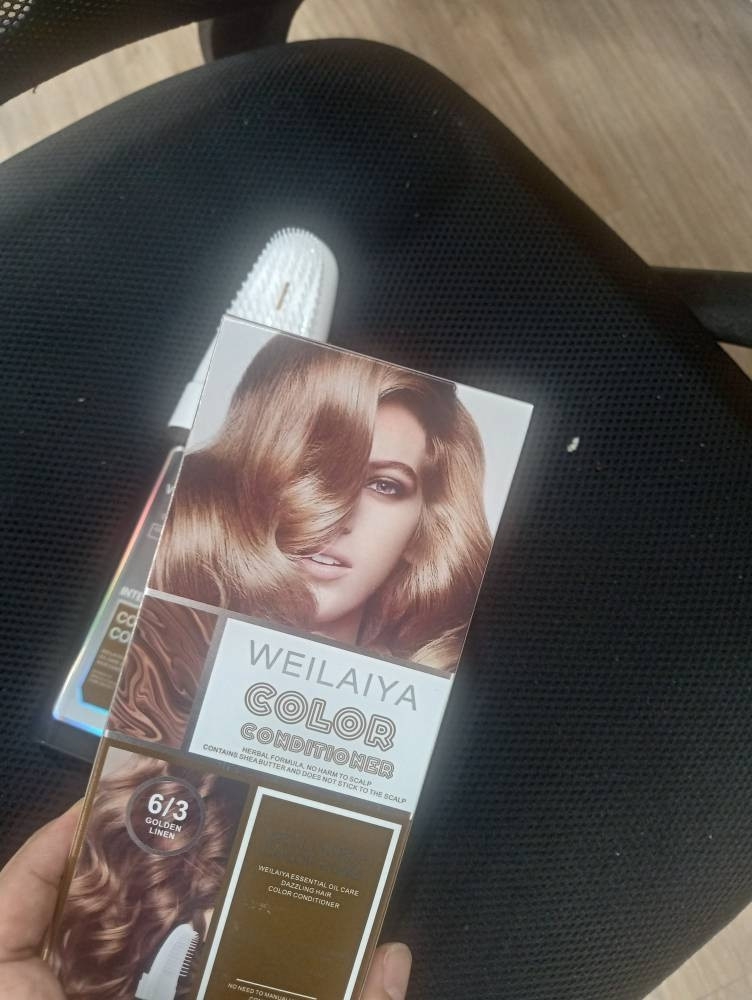 Dầu Gội Phủ Bạc Weilaiya Color Conditioner - Nhuộm Tóc Nhanh Chóng, Dưỡng Tóc Mềm Mượt, Công Nghệ Tinh Dầu, Lược Chải Thông Minh 100ml
