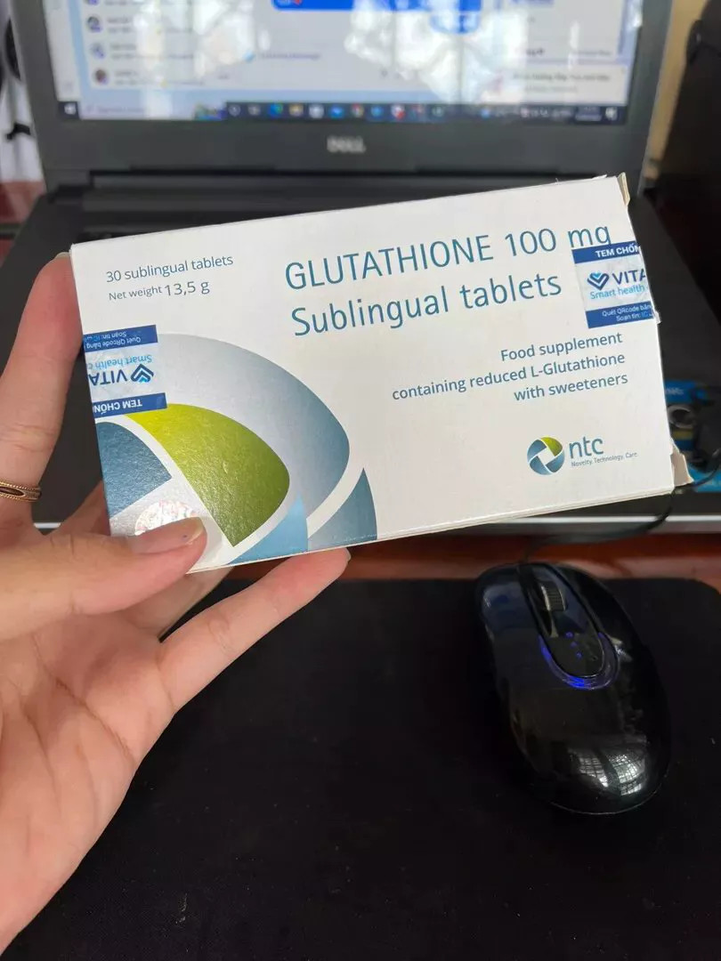 Viên Ngậm Trắng Da Glutathione 100mg - Tăng Cường Trắng Da, Chống Lão Hóa, Nhập Khẩu Từ Italy - Hỗ Trợ Sức Khỏe Toàn Diện