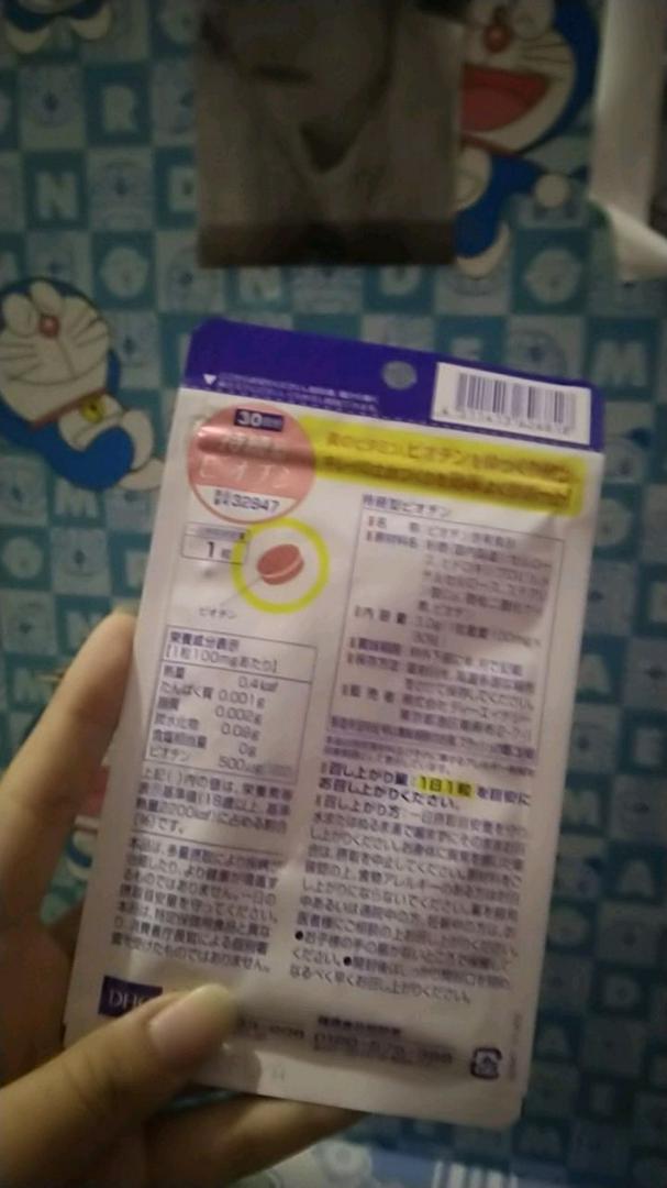 Viên uống biotin DHC 500mcg hỗ trợ mọc tóc, ngừa rụng tóc, làm đẹp da - Sản phẩm bổ sung sức khỏe tóc và da 30 ngày
