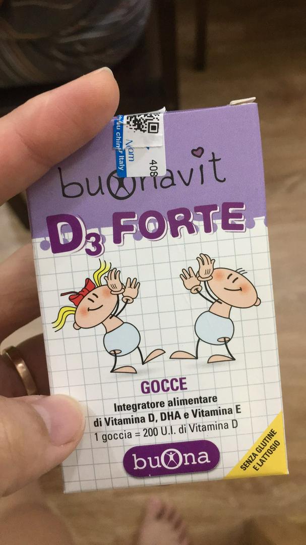 Siro Buonavit D3 Forte cho bé - Hỗ trợ xương và răng chắc khỏe, bổ sung Vitamin D3, DHA và chất béo tốt, dễ uống