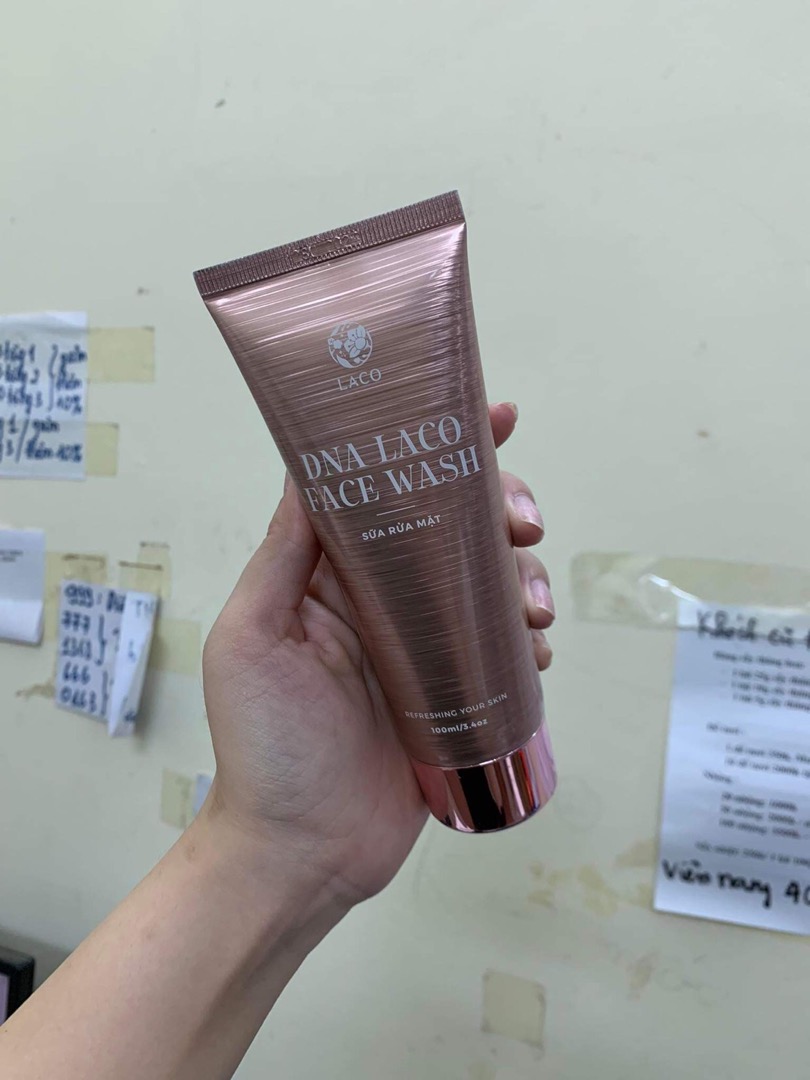 Sữa Rửa Mặt Laco DNA Face Wash 100ml - Làm Sạch Sâu, Ngăn Ngừa Mụn, Chiết Xuất Thiên Nhiên, Dành Cho Tất Cả Loại Da