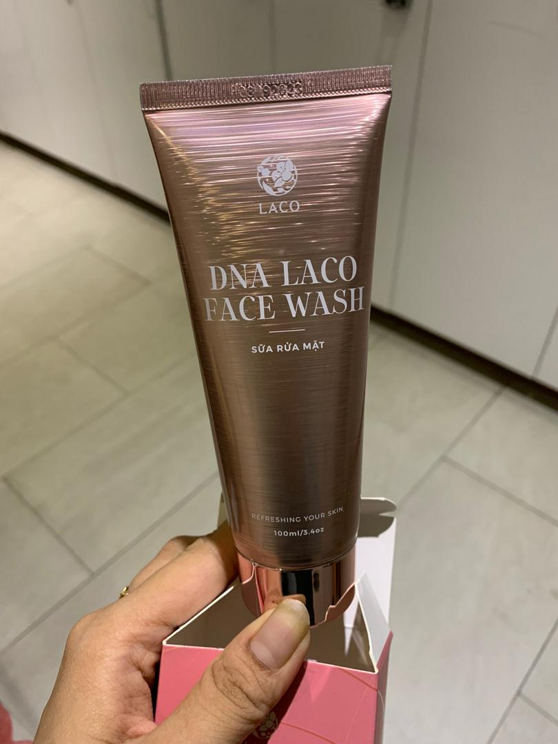 Sữa Rửa Mặt Laco DNA Face Wash 100ml - Làm Sạch Sâu, Ngăn Ngừa Mụn, Chiết Xuất Thiên Nhiên, Dành Cho Tất Cả Loại Da