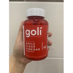 Kẹo Dẻo Giấm Táo Goli Apple Cider Vinegar Hộp 60 Viên - Hỗ Trợ Giảm Cân, Làm Đẹp Da, Cải Thiện Tiêu Hóa, Hương Vị Nguyên Chất