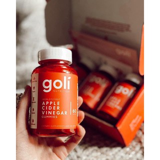 Kẹo Dẻo Giấm Táo Goli Apple Cider Vinegar Hộp 60 Viên - Hỗ Trợ Giảm Cân, Làm Đẹp Da, Cải Thiện Tiêu Hóa, Hương Vị Nguyên Chất