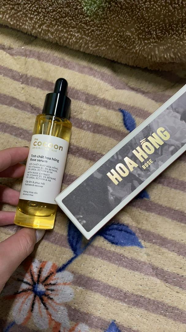 Tinh Chất Hoa Hồng Cocoon Rose Serum 30ml - Dưỡng Ẩm Sâu, Phục Hồi Da, Hữu Cơ, Không Gây Kích Ứng, Phù Hợp Mọi Loại Da