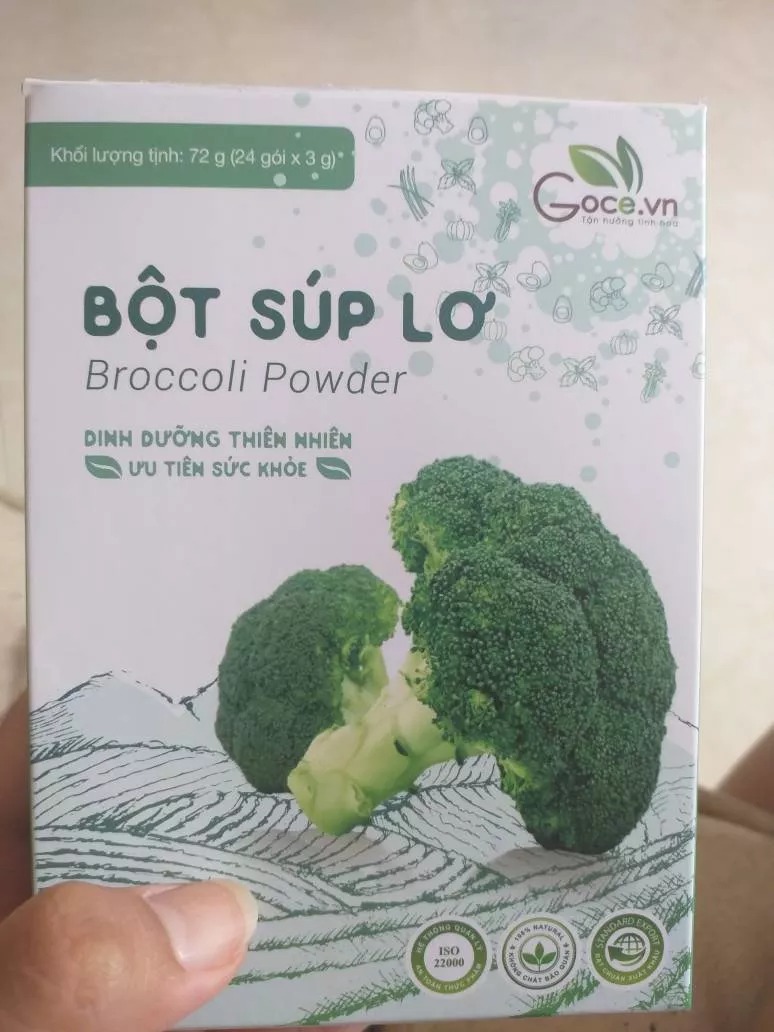 Bột Súp Lơ Goce Nguyên Chất Sấy Lạnh - Bổ Sung Vitamin C Tăng Cường Miễn Dịch và Giảm Cân, Đóng Gói Tiện Dụng 72g