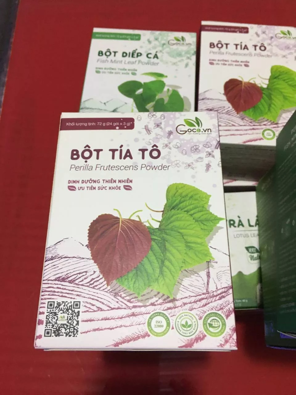 Bột Tía Tô Nguyên Chất Sấy Khô Goce - Dinh Dưỡng Từ Lá Tươi, Thực Phẩm Khô Sạch, An Toàn, Hỗ Trợ Sức Khỏe, 72g