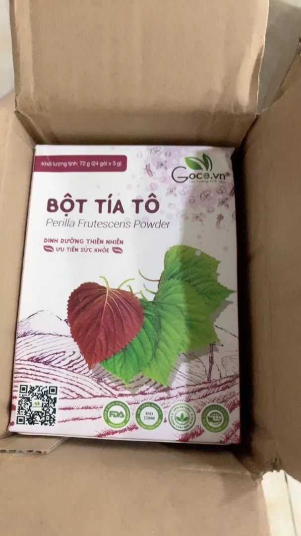 Bột Tía Tô Nguyên Chất Sấy Khô Goce - Dinh Dưỡng Từ Lá Tươi, Thực Phẩm Khô Sạch, An Toàn, Hỗ Trợ Sức Khỏe, 72g